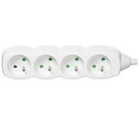 PremiumCord Rallonge électrique 230 V, Non montable 4 Prises
