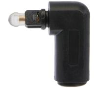 PremiumCord Réduction Optique de TOS de 90 °, Bougies pliées de Toslink sur la Prise Toslink, Contacts en Or, Noir