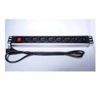 Premiumcord Répartiteur Dalimentation Pour Rack 1,5 U 8 X 230 V 2 M - Pdu-F15g08s