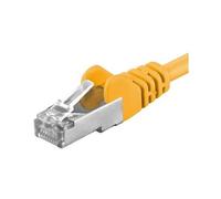 PremiumCord SP6ASFTP010Y câble de réseau Jaune 1 m Cat6a SF/UTP (S-FTP)