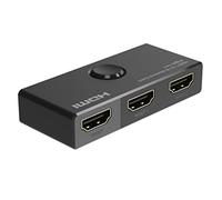 PremiumCord Switch HDMI 2.0, Ultra HD 4K 2160p 60Hz, Full HD 1080p, 3D, 4: 4: 4 Bidirectionnel 2-1 ou 1-2, HDCP 2.2, Boîtier en Plastique, Couleur Noire