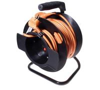 PremiumCord Tambour de Câble de 25m, Rallonge 230V de Haute Qualité sur Le Tambour, avec Protection Thermique et Poignée de Câble