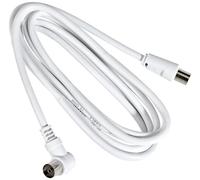 PremiumCord TV M/F 90, 75 Ohm, 2m câble coaxial IEC Blanc - Câbles coaxiaux (IEC, Male/ Female connector, Blanc)