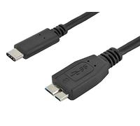 PremiumCord USB-C - Câble de Connexion Micro USB, USB 3.2, Câble de Données Jusqu'à 5 Gbit/s, Câble de Charge Jusqu'à 4,5 W, USB Type C Mâle vers Micro USB Mâle, Triple Blindage, Noir, Longueur 0,6 M
