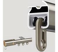 PremiumCurtain TrackSystemforWall & CeilingMountAluminumRoomDividerRailsIdeal for DressingRoomsBayWindowsLiving Rooms&Bedroom