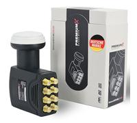 PremiumX Deluxe Octo LNB - Convertisseur de Signal pour 8 utilisateurs avec réception Satellite numérique en HD, UHD et 4K. Prend en Charge DVB-S2 et oscillateur de référence PLL
