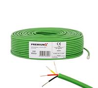 PremiumX EIB KNX Câble Bus J-Y(ST) Yh 2x2x0,8 Eca - Câble d'Installation, de Télécommunication et de Données - Vert 100m