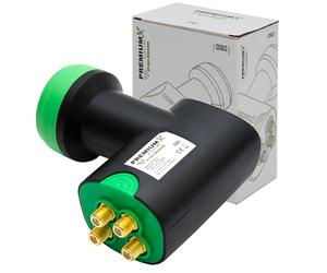 PREMIUMX gdqs Quad LNB numérique Full HDTV 0,1 BGS 4 récepteurs 4 Compartiment directement Quattro Switch 4 K