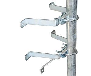 PremiumX SAT Support mural pour support abstands mural distance pour le mât jusqu'à Ø 60 mm en acier galvanisé - Longueur Au Choix