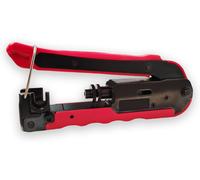 PremiumX XCon CT-200 Pince de compression Pince à sertir Fiche F Connecteur F Câble coaxial RG59 RG6 RG11 Câble d'antenne TV satellite