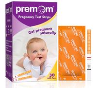 Premom Test de Grossesse Précoce : Lot de 30 Tests de Grossesse 10 mIU/mL - Détection Rapide de l'hCG | Compatible avec l'Application Suivi d'Ovulation Premom