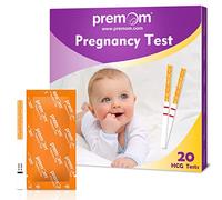 Premom Tests Grossesse Précoce Bandelettes: 20 Tests HCG Résultats Précis avec Application Française Intelligente Premom (iOS et Android) Suivi de Fertilité