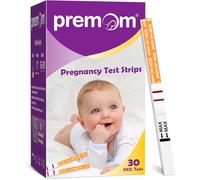 Premom Tests Grossesse Précoce Bandelettes: 30 Tests HCG Résultats Précis avec Application Française Intelligente Premom (iOS et Android) Suivi de Fertilité