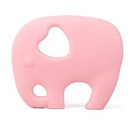 PREMYO Anneau de Dentition Bébé en Silicone - Facile à Saisir Sans BPA - Calme Apaise Douleurs Éléphant Rose