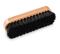 PREMYO Grande Brosse à Lustrer en CRIN de Cheval Noir - Nettoyage Polissage des Chaussures en Cuir