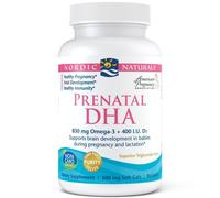 Prenatal DHA Oméga 3 et Vitamine D3 formule non aromatisée 90 gélules Nordic Nat