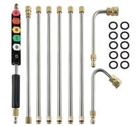 Prence Rendoir Télescopage BALLE - ACIER INOXDUBLE 1450G | Lance d'extension | Pompes à eau à canne de coude pour nettoyage à haute pression