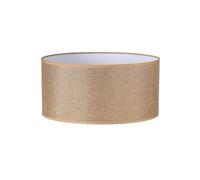 PRENDELUZ Abat-jour cylindrique E27 de 45 x 45 x 22 cm, tissu sac de jute, idéal pour les lampes décoratives et apporter de la chaleur à la maison.
