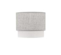 PRENDELUZ Abat-jour de bureau gris/blanc 18 x 16 x 15 h - Idéal pour un éclairage décoratif et fonctionnel dans les espaces de travail et la maison.