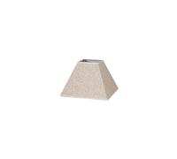 PRENDELUZ Abat-jour E27 en lin beige, dimensions 20 x 10 x 15 cm, idéal pour décorer et améliorer l'éclairage de la maison.
