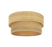PRENDELUZ Abat-jour sur pied pour salon E27 en bois clair, dimensions 40 x 35 x 21 cm, idéal pour éclairer et décorer des espaces modernes.