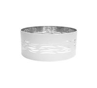 PRENDELUZ Abat-jour suspendu 1 x E27 blanc-argent, 50 cm de diamètre, 20 cm de hauteur - Idéal pour la décoration et l'éclairage d'ambiances élégantes.