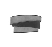 PRENDELUZ Abat-jour suspendu/pied E27 gris 40 x 30 x 20 cm, idéal pour éclairer les salons et créer des ambiances chaleureuses.