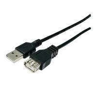 PRENDELUZ Adaptateur USB mâle vers femelle, longueur de 0,30 m, idéal pour étendre les connexions et transférer des données entre appareils.