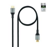 PRENDELUZ Câble HDMI 2.1 certifié Ultra High Speed, 2 m, support 8K, idéal pour connecter des appareils haute définition et le streaming vidéo.