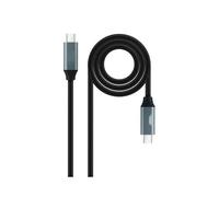 PRENDELUZ Câble USB 3.2 GEN2x2 100W 4K/60Hz USB-C M/M 1M - Connexion rapide et charge des appareils, idéal pour les transferts de vidéo et de données.