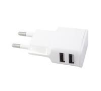PRENDELUZ Chargeur Rapide - Double Chargeur USB 5 V, 2 A. Deux Ports pour Charge simultanée, Design Compact et Efficace, idéal pour Les appareils électroniques