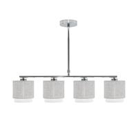 PRENDELUZ Lampe de 4 x E14 gris/blanc, dimensions Regx77 x 14 cm, idéale pour l'éclairage décoratif et fonctionnel en intérieur.