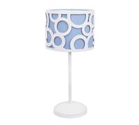 PRENDELUZ Lampe de table 1 x E14 bleu/blanc, dimensions : 42 x 18 x 18 cm, idéale pour l'éclairage décoratif dans les maisons et les bureaux.