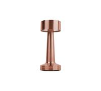 PRENDELUZ Lampe LED basse rechargeable or rose réglable CCT (1500K/3000K/6000K) activation tactile 2W 1200mAh USB-C 21 x 9 cm lumière auxiliaire bureau élégant