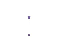 PRENDELUZ Monture E27 Cordon Lilas, compatible avec les ampoules standard, idéal pour les lampes décoratives et la personnalisation d'espaces.