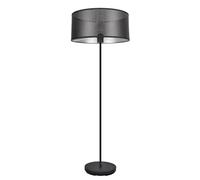PRENDELUZ Pied de salon noir et argenté 1 x E27, 159 x 40 x 40 cm, idéal pour un éclairage décoratif et fonctionnel dans les espaces modernes.