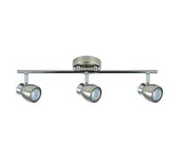PRENDELUZ Réglette 3 x GU10 nickel 14 x 48,5 x 10 cm - Éclairage efficace pour les environnements modernes, idéal pour bureau et décoration intérieure.