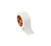 PRENDELUZ Ruban adhésif blanc 50 mm x 25 m adhésif multi-usages en tissu renforcé 3 couches découpable à la main