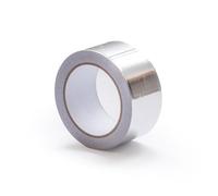 PRENDELUZ Ruban adhésif noir en aluminium haute température, 10 m x 50 mm, idéal pour la ventilation, l'isolation et la suppression des ponts thermiques
