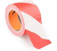 PRENDELUZ Ruban de signalisation compact blanc et rouge pour sécurité, non adhésif, 200 m