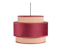 PRENDELUZ Suspension 3 abat-jours E27 rouge vin, distribution de lumière réglable, idéal pour l'éclairage décoratif dans les maisons et les bureaux.