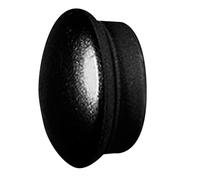 PRENDELUZ Terminal Fer forgé - Bouchon de 20 mm, Noir, Lot de 2 pièces, matériau résistant, idéal pour Finitions et Structures en quincaillerie.