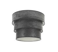 PRENDELUZ Triple abat-jour suspendu E27 en bois noir, dimensions 40 x 20 x 26 cm, idéal pour la décoration et l'ambiance des espaces.