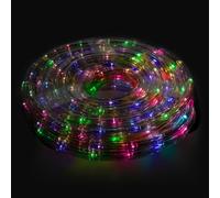 PRENDELUZ Tube lumineux - Lumières de Noël multicolores avec 240 LED, convient pour l'extérieur et l'intérieur, protection IP44, longueur de 10 mètres.