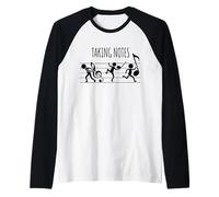 Prendre des Notes Jeu de Mots drôle Manche Raglan