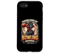 Prendre Soin de Bowling Gorilla Ape Bowling League Team Night Coque pour iPhone SE (2020) / 7/8