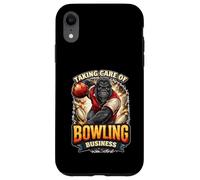 Prendre Soin de Bowling Gorilla Ape Bowling League Team Night Coque pour iPhone XR