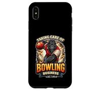 Prendre Soin de Bowling Gorilla Ape Bowling League Team Night Coque pour iPhone XS Max