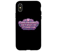 Prendre Soin des Animaux n'est Pas ce Que Je Fais C'est Qui Je suis vétérinaire Coque pour iPhone X/XS