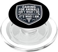 Prendre Soin des Animaux n'est Pas ce Que Je Fais C'est Qui Je suis vétérinaire PopSockets PopGrip pour MagSafe